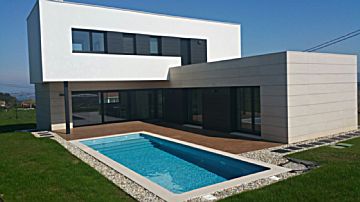 FACHADA PISCINA.jpg Venta de casa con piscina y terraza en Mosteirón (Sada), SADA