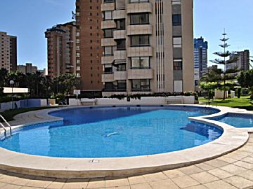PISCINA Alquiler de piso con piscina y terraza en Benidorm, Playa levante-Avenida Europa