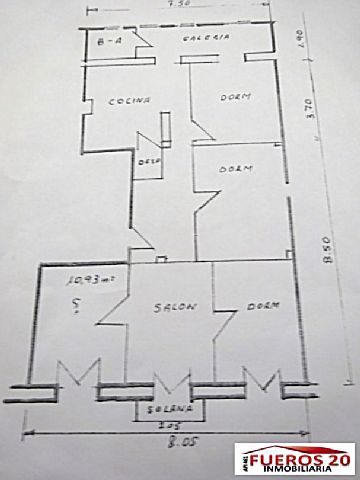 plano Venta de piso en Barakaldo